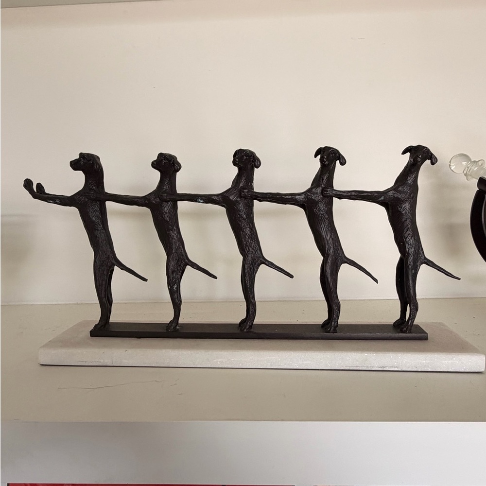 Global Views Golden Conga Line dance Book holder.